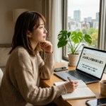 仕事中の女性