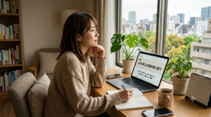 仕事中の女性